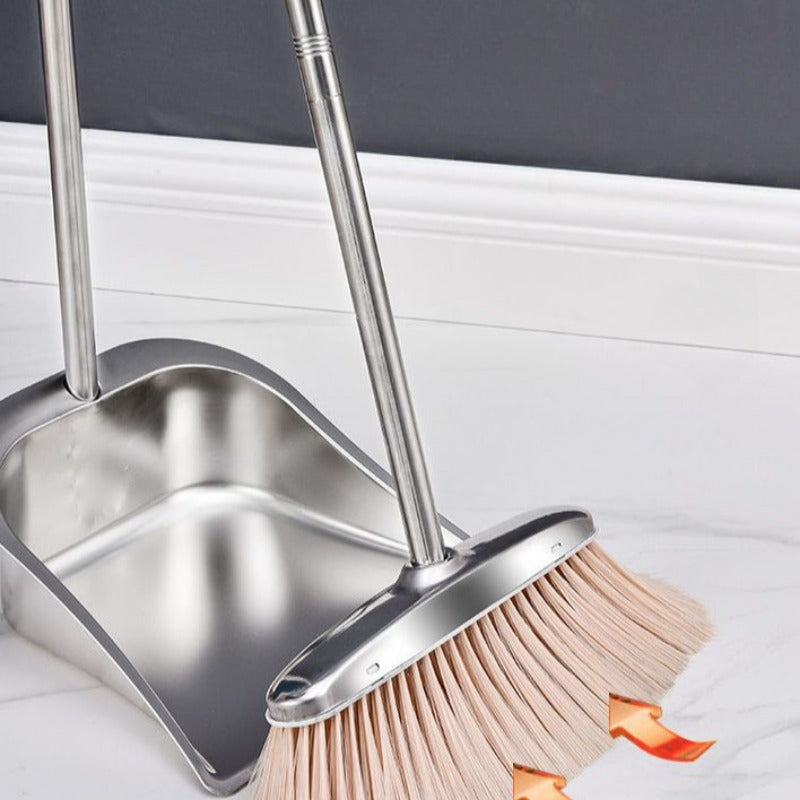 1pc a Sturdy Stainless Steel Dustpan, Available in Both Large And Small Sizes, Designed for Household Use with an Extra Thick Iron Construction