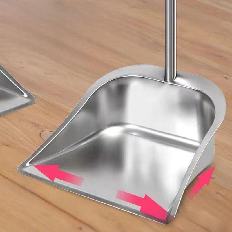 1pc a Sturdy Stainless Steel Dustpan, Available in Both Large And Small Sizes, Designed for Household Use with an Extra Thick Iron Construction