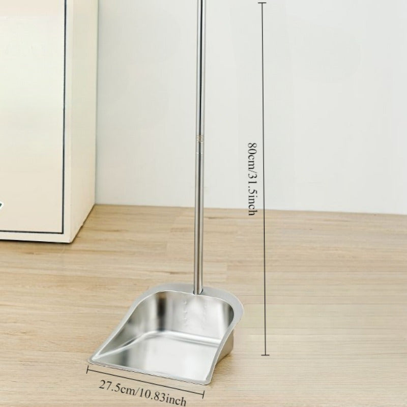 1pc a Sturdy Stainless Steel Dustpan, Available in Both Large And Small Sizes, Designed for Household Use with an Extra Thick Iron Construction