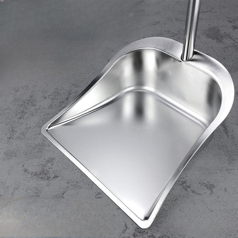 1pc a Sturdy Stainless Steel Dustpan, Available in Both Large And Small Sizes, Designed for Household Use with an Extra Thick Iron Construction
