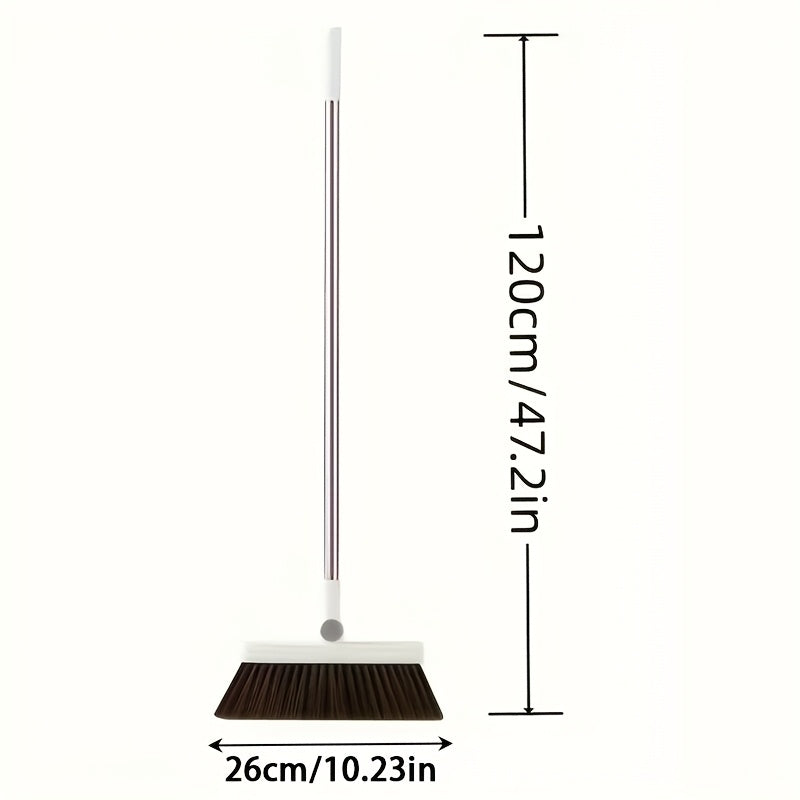 180° Rotatable Sweep Broom, Non-Stick Hair, Soft Bristles, Home Ceiling Sweeping Brush for Living Room, Bedroom Cleaning