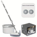 Lazy Mop Clean Dirty Separate Mop Hand Free Mop Household Mop with Bucket Flat Mop Rotating Mop