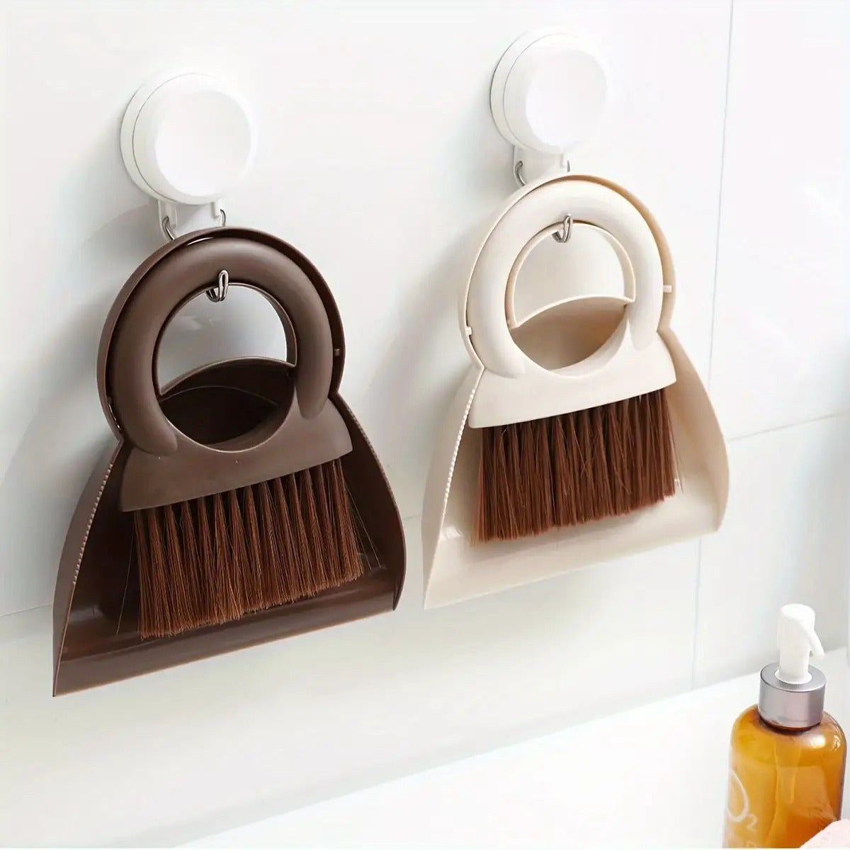 1pc a Portable Dustpan And Brush Kit Designed for Hard Surfaces - a Versatile Mini Broom Featuring a Plastic Handle Suitable for Cleaning in The, Living Room, Bedroom, Bathroom, And for Dusting Keyboards