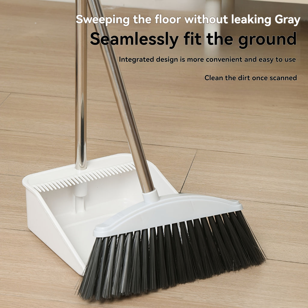 New Two-Piece Broom Set with Dustpan for Household Cleaning, Including a Broom And a Dustpan for The Bathroom And Floor
