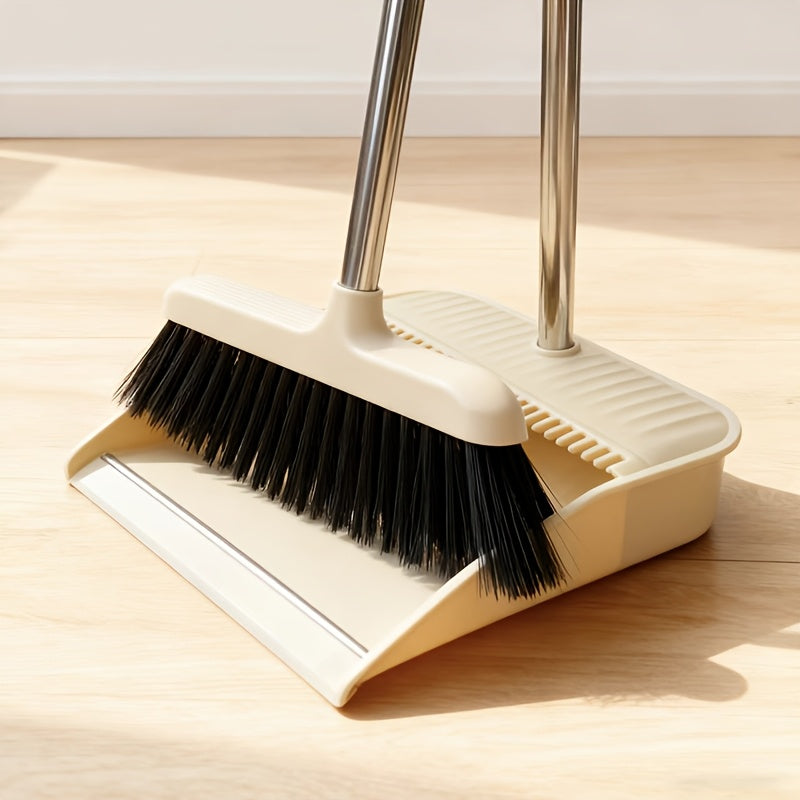 New Broom and Dustpan Set, Heavy-Duty Household Cleaning Kit, Enlarged and Thickened 2pcs Broom and Dustpan Set, Indoor\u002FOutdoor Universal Cleaning Tool