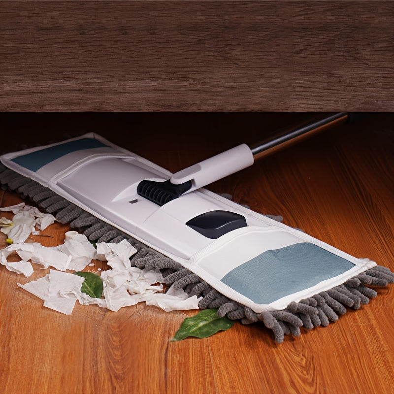 Microfiber Dust Mop with Reusable Mop Pad | Extendable Long Handle Wall And Floor Cleaning Mop for Hardwood, Tile, Laminate, Vinyl | 43Cm\u002F16.93In Mop Head Width, Suitable for Home And Commercial Use