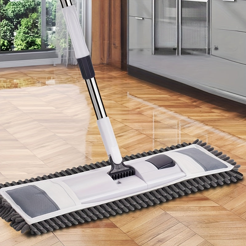Microfiber Dust Mop with Reusable Mop Pad | Extendable Long Handle Wall And Floor Cleaning Mop for Hardwood, Tile, Laminate, Vinyl | 43Cm\u002F16.93In Mop Head Width, Suitable for Home And Commercial Use