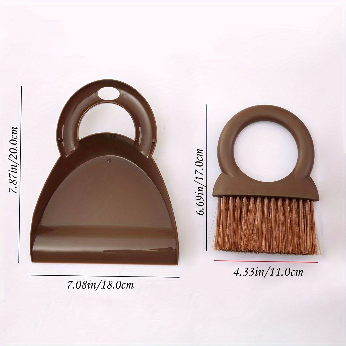 1pc a Portable Dustpan And Brush Kit Designed for Hard Surfaces - a Versatile Mini Broom Featuring a Plastic Handle Suitable for Cleaning in The, Living Room, Bedroom, Bathroom, And for Dusting Keyboards
