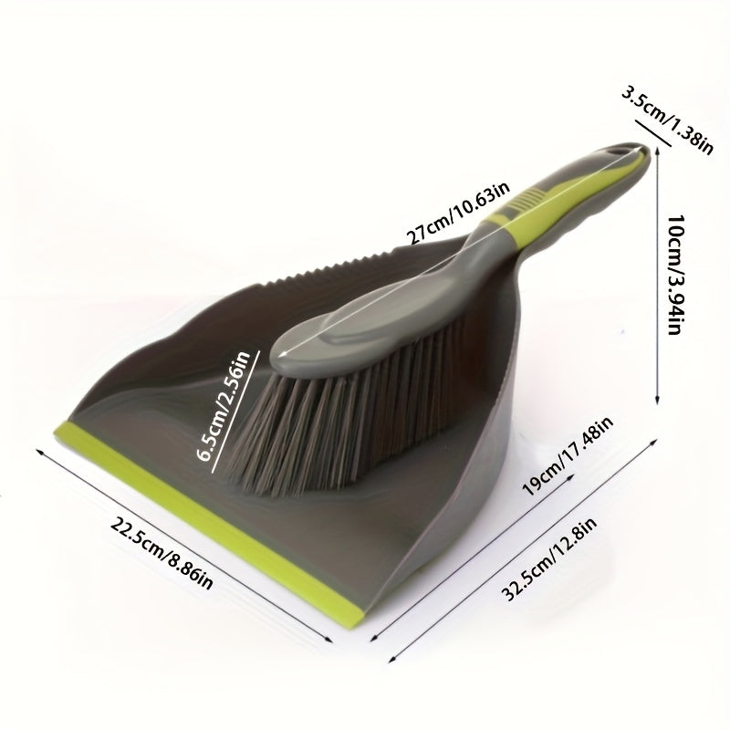 1 set of 2pcs combination desktop cleaning helper broom and dustpan set\u002Fcan be used to clean hair on desktop trash cans, sofas, and pet hair. The handheld cleaning set is more convenient to use
