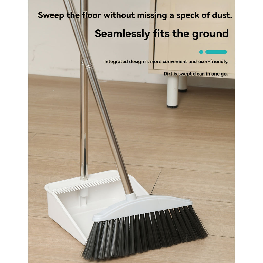 New Two-Piece Broom Set with Dustpan for Household Cleaning, Including a Broom And a Dustpan for The Bathroom And Floor