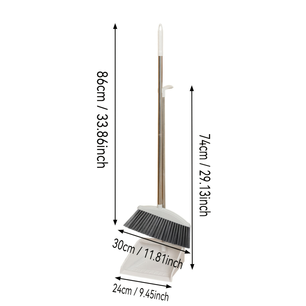 New Two-Piece Broom Set with Dustpan for Household Cleaning, Including a Broom And a Dustpan for The Bathroom And Floor