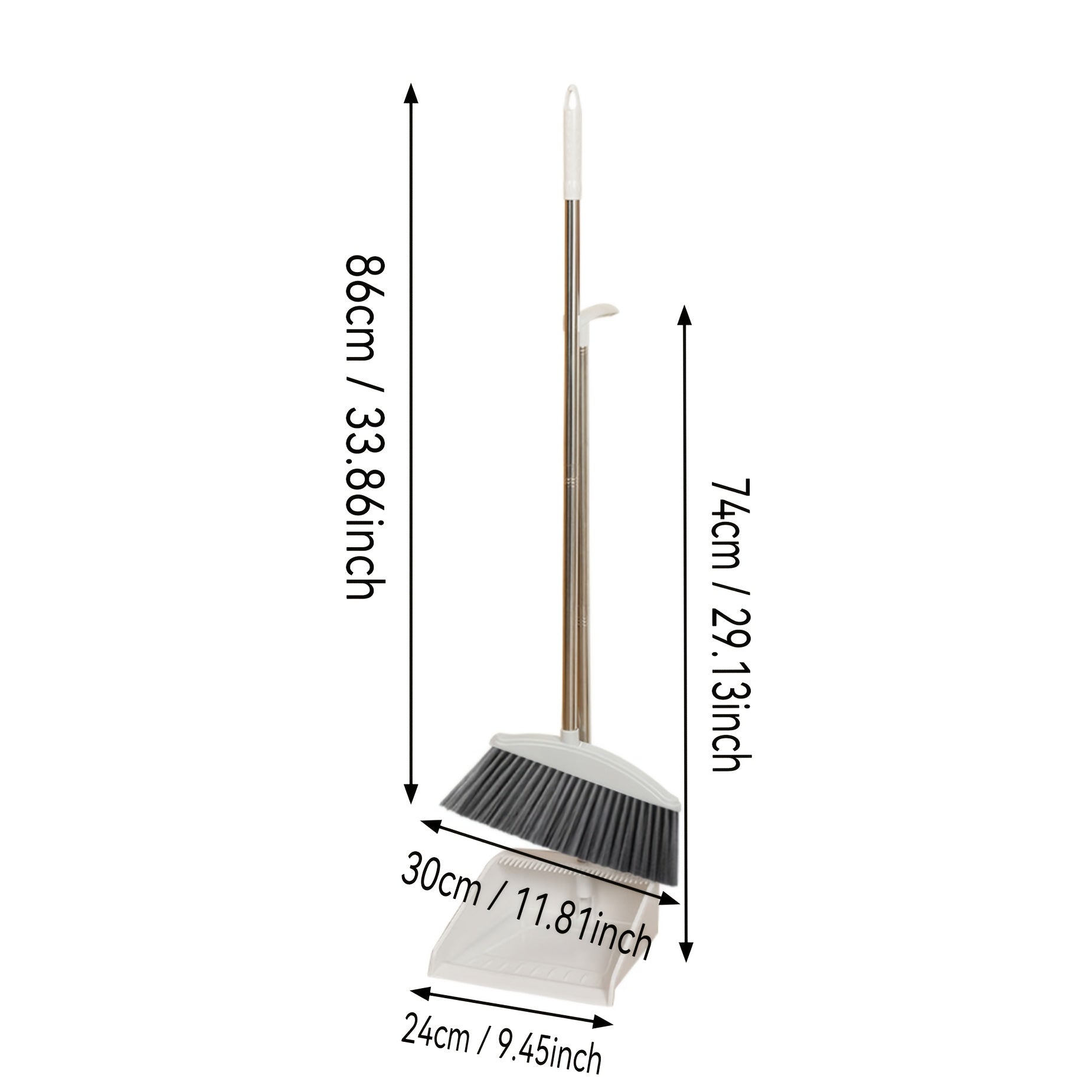 New Two-Piece Broom Set with Dustpan for Household Cleaning, Including a Broom And a Dustpan for The Bathroom And Floor