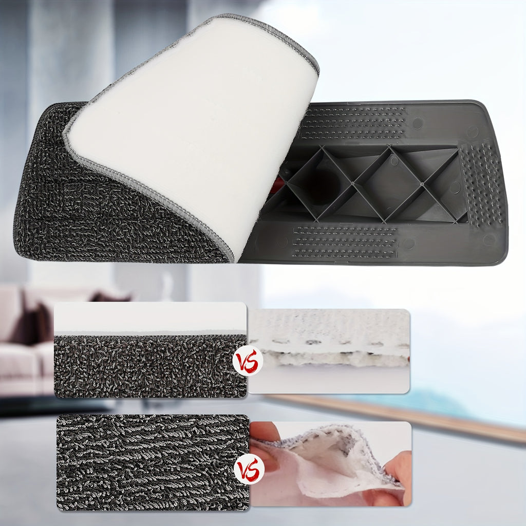 Spray Mop for Floor Cleaning with 3 Washable Pads - Multipurpose Wet Dry Microfiber Mop with 16.91oz Refillable Bottle for Kitchen, Wood, Hardwood, Laminate, Tile, Dust - Metal, for Living Room, Bedroom, Glass, Wall
