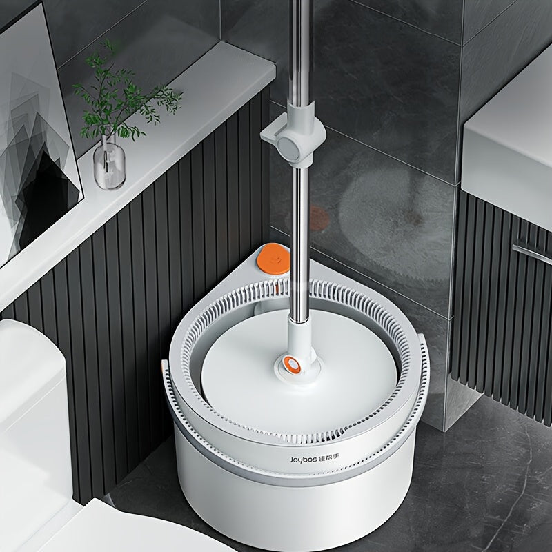1 Set, Self-Cleaning Spin Mop with 4 Pads, Wash And Dry with One Mop, Dirty And Clean Separation Spin Mop, Turbine Spin Cleaning Mop, Flat Mop And Bucket Set, Labor-Saving And Water-Efficient Mop