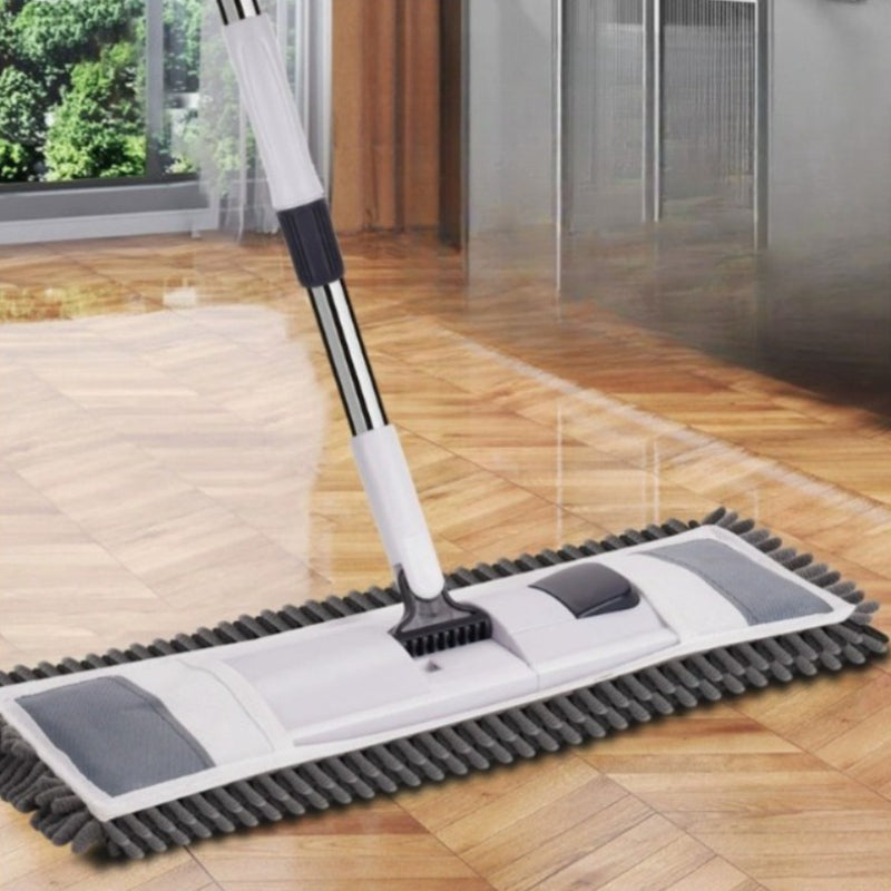 Microfiber Dust Mop with Reusable Mop Pad | Extendable Long Handle Wall And Floor Cleaning Mop for Hardwood, Tile, Laminate, Vinyl | 43Cm\u002F16.93In Mop Head Width, Suitable for Home And Commercial Use