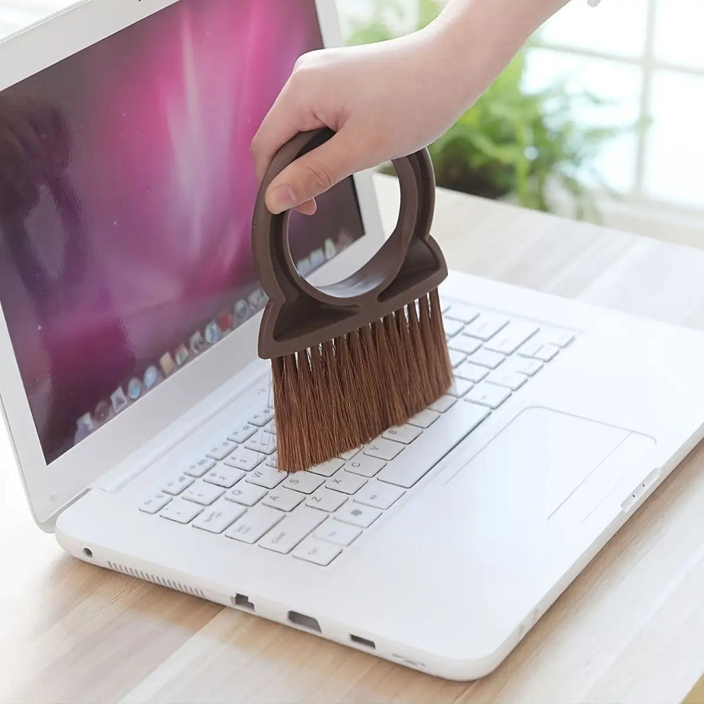 1pc a Portable Dustpan And Brush Kit Designed for Hard Surfaces - a Versatile Mini Broom Featuring a Plastic Handle Suitable for Cleaning in The, Living Room, Bedroom, Bathroom, And for Dusting Keyboards