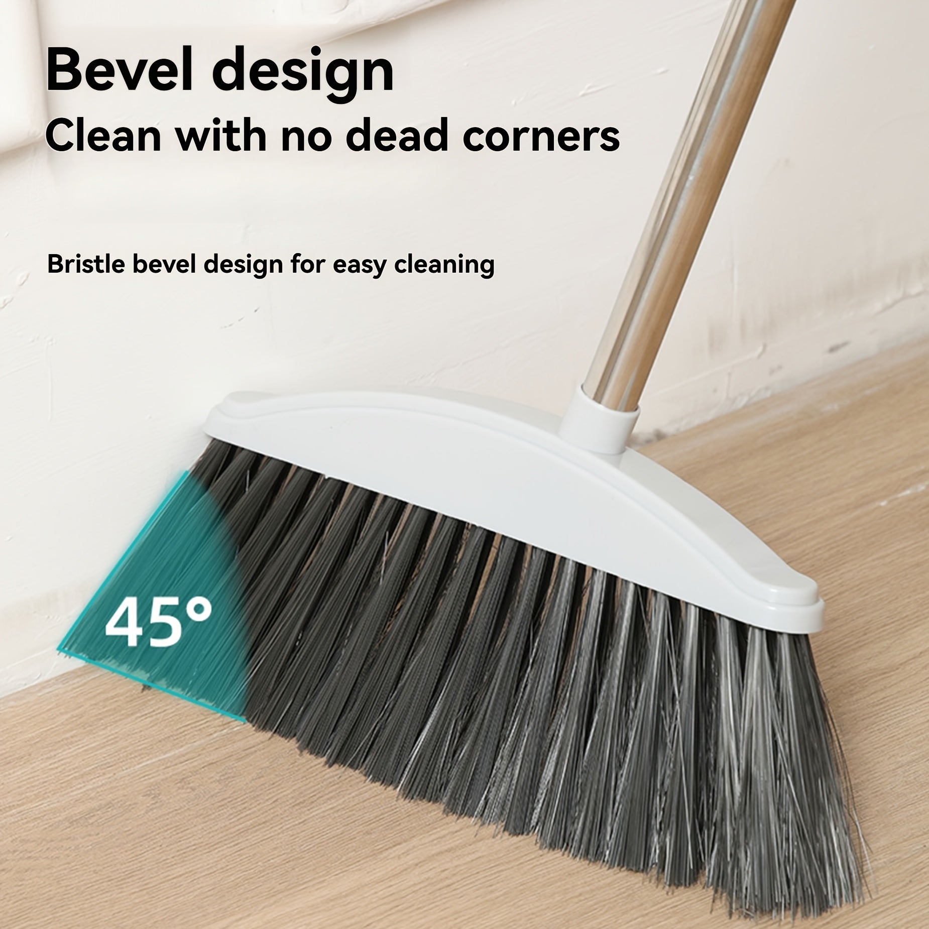 New Two-Piece Broom Set with Dustpan for Household Cleaning, Including a Broom And a Dustpan for The Bathroom And Floor
